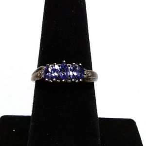 Tanzanite and Diamond Ring